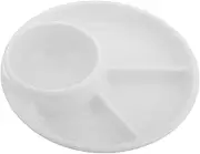 FELTECHELECTR Unbreakable Dinnerware Plates Partition Lightweight Reusable Snack Serving Trays