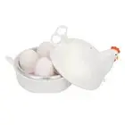 Microwave Egg Cooker with Shell Detacher Perfectly Cooked Eggs without Hassle