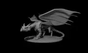 Undead Dragon for D&D Dungeons and Dragons Pathfinder DND Mini