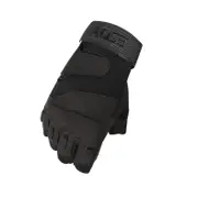 Men Half Finger Army Military Tactical Lifting Soft Gloves Outdoor Sports Gym BLACK COLOR