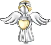 [DOYIS] Charms Pendant for Pandora Bracelets-925 Sterling Silver Angel Guardian Pendant Bead,Women Jewelry Gifts