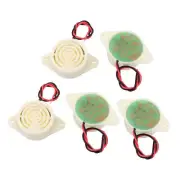 5Pcs DC 3-24V 12V 2-Wired Intermittent Active Electronic Buzzer Alarm grey white