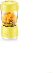 Portable Blender, Hand-held Fruit Blender, Rechargeable juicer Cup, ice Blender Home, Office, Sports, Travel, Outdoor Yellow