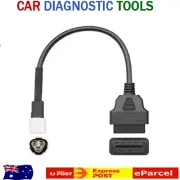 3 Pin to OBD2 Diagnostic Code Reader Adapter Scanner Cable For Yamaha Motorbike.