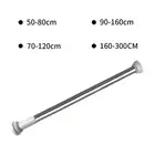 Spring Extendable Telescopic Curtain Tension Rod Rail Bathroom Wardrobe