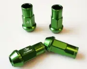 Shadow Racing Wheel Nuts - Green - M12 x 1.25P suits Nissan Subaru Suzuki