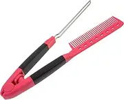 DEARMAMY Salon Hair Straightener V-shaped Hair Comb Women's Clip Hairdressing Comb