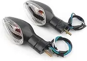 Front Rear Turning Indicator Lights, for CBR1000RR CBR600RR CBR600F FAZE250 Motorcycle Rear Turn Signal Light Indicator Lamp Taillight CBR 1000RR 600RR 600F Motorcycle Turn Signal Lights(BLACK