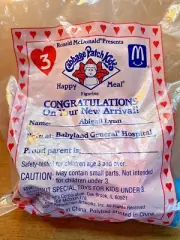 1994 Cabbage Patch Kids Abigail Lynn Black Doll McDonalds Happy Meal Toy