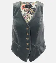 [Etro] Etro Velvet vest AU 16 blue