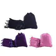 50X Small Velvet Cloth Drawstring Bags Gift Bag Jewelry Ring Pouch Earring Favor 9x12cm
