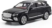 Decorative Car Model 1:24 for Bentayga Die-cast Alloy Car Models Living Room Decoration Automotive Culture Display Perfect for Gifting(Black)