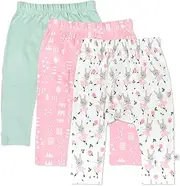 [HonestBaby] Baby Organic Cotton Cuff-Less Harem Pants Multi-Pack, 3-Pack