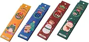 TEHAUX 1set Christmas Pencil Jumbo Pencils Graphite Pencil Case Jumbo Colored Pencils Tip Point Rubbers Mini Pencils Cute Mechanical Pencil Sharper Themed Graphite Refill 24pcs