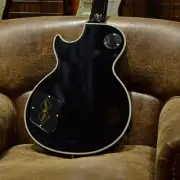 Epiphone Les Paul Custom Ebony Electric Guitar Inspired by Gibson Custom Actual