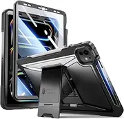 ZtotopCases for iPad Pro 13 Inch Case M4 2024 7th Gen/Pro 12.9 Inch 6th/5th/4th Generation 2022/2021/2020, Full Body Protective Rugged Cover with [Pencil Holder+Screen Protector] for iPad Pro 13,Black