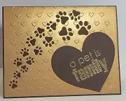 Handcrafted Greeting Card - Pet Sympathy - A Pet is Family