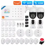 Alarm System WIFI GSM Smart APP Support Home Security Motion Sensor Wired Siren