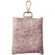 Petshop Fringe Loose Dog Line Canvas Dog Waste Bag Holder Keychain Dispenser