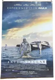 INTERSTELLAR movie DS IMAX original POSTER int'l 27x40 Christopher Nolan LAST