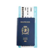 [BALENCIAGA] Passport Long Wallet 1 Ticket Blue