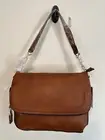 Urban Expressions Vegan Tan Maisie Messenger Bag Gold Tone Hardware And Chains