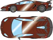 Make up Eidolon 1/18 Lamborghini Aventador SVJ 2018 (Nileo Wheel) Marone Eclipsis Finished Product EML026I