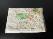 Vintage Cannon Gold Label Percale Flower Bouquet Fitted Full NEW SEALED Cottage