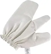 Garshana Gloves Raw Silk - Silk Exfoliatingg Shower Gloves | Reusable Silk Scrubbing Glove for Body, Skin Scrubber, Dead Skin Remover for Spa Massage Face Back Bathroom Wet Dry Brushing