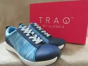 TRAQ by ALEGRIA Qest Smart Walking Blue Lace Sneaker Shoes US 8 - 8.5 EUR 38 NWB