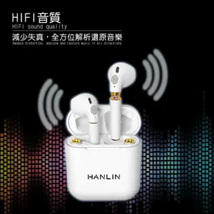 HANLIN-BT68 創新可換電池真無線藍牙耳機 HIFI立體聲 觸控式藍芽5.0低延遲 充電倉 (3.5折)
