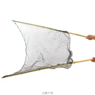 戶外漁撈釣魚捕魚網抓魚蝦螃蟹工具垂釣撈魚網小號加密圍網抄網 大野户外
