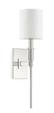 Mariana Home Clement 1 Light Wall Sconce - Polished Nickel