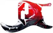 P Bass Pickguard to fit Fender 5 string Standard Guitar Abstract Graffiti