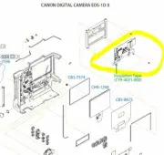 Genuine Canon EOS 1DX MK1 LCD PCB parts