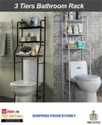 3 Tiers Storage Toilet Shelf Bathroom Rack Over Laundry Washing Machine Shelves