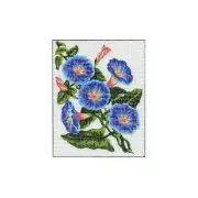 Morning Glory Tapestry Design Printed On Canvas #S1418.15 TRACKED POST