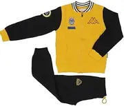 [Marbel] Kappa Boys 100% Cotton French Terry Full Zip Lightweight Sweatshirt. Ideal for Autumn and Spring. Kappa Back to School, Item 56 Yellow, 3 Years