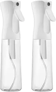 2 Pack Alpree Hair Spray Bottle Continuous Water Mister Spray Bottle Empty Ultra Fine for Styling, Pets, Plants, Cleaning, Misting & Skin Care, Salons, Curly Hair, Essential Oil Scents & More