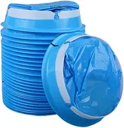 25 Pcs Disposable Vomit Bags for Motion Sickness Car Travel Pregnancy and Kids Emergency Use 1000ml Capacity Ideal for Chemo and Car Sickness Perfect for Home School and Daycare Must Have Essentials(Blue)
