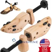 Wooden Shoe Tree Shaper Stretcher Adjustable Length Width Women Men Expander