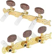 Kisangel 2pcs String Professional Guitar Tuning Keys Pegs Classical Guitar Machine Heads for Accurate Tuning Easy Installation Durable Replacement Parts for Musicians