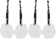 Alipis 4pcs Flower Shaped Closet Aromatherapy Wardrobe Air Freshener, Car Freshener, Hanging Scent for Home and Car, White