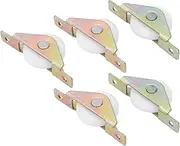 5Pcs Pulley Single Wheel Standard Smoothly Sliding Low Noise Window Pulley for Sliding Door Cabinet 30mm