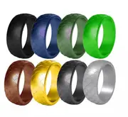 8 PCs Best Mens Silicone Ring
