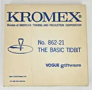 Vintage Kromex The Basic Tidbit Tray Plate 862-21 Vogue Giftware 12.75" New