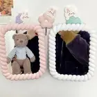 Square Cartoon Makeup Mirror Creative Folding Princess Mirror Bedroom