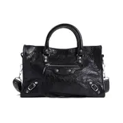 [Balenciaga] Balenciaga-Black Calf Leather Le City Bag-Donna OS OS