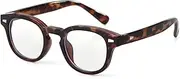 Johnny Depp Round Glasses for Women Men Vintage Circle Thick Frame Eyeglasses Non Prescription Glasses Clear lens Eyewear