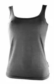 NEW LADIES GREY BAMBOO TEXTILES SINGLETS SIZES 8-16